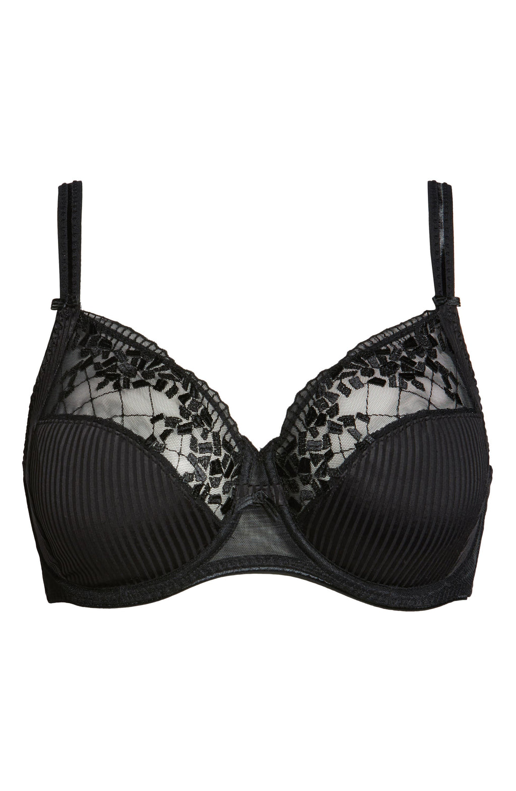 Chantelle Pont Neuf Ivory/ Black Bra