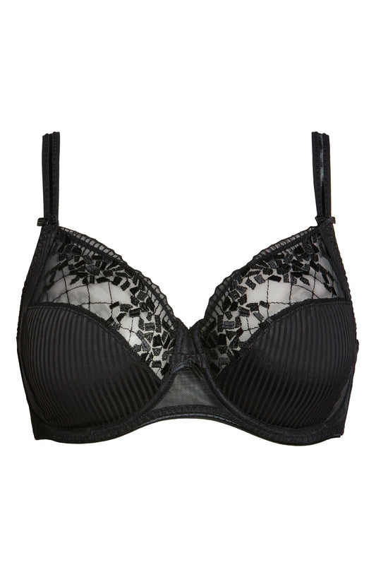 Chantelle Pont Neuf Ivory/ Black Bra