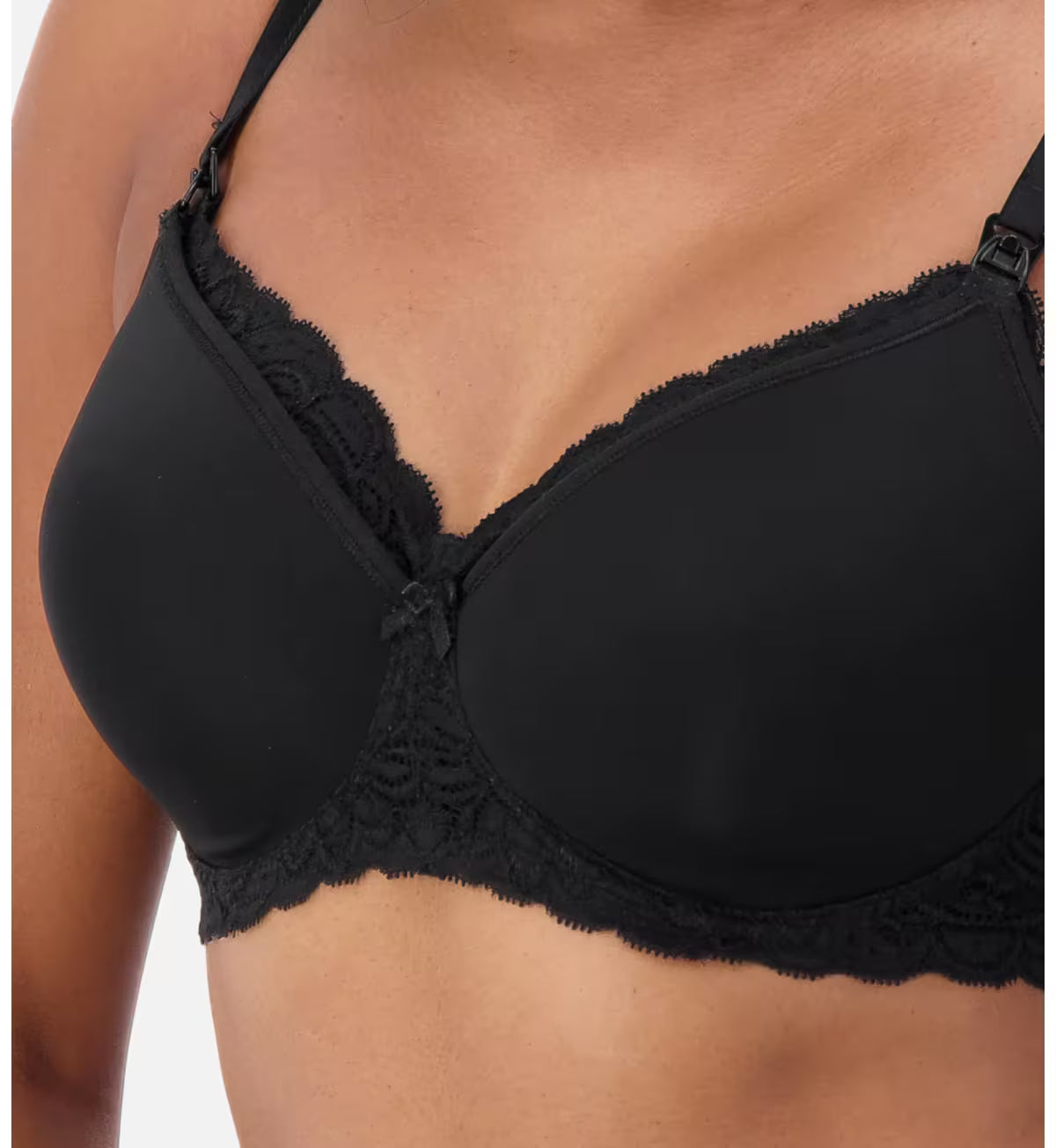 capri lingerie sleepwear & swimwear launceston tasmania Triumph Gorgeous Mamabel Mama Lace Black / Ivory Nursing / Maternity Bra