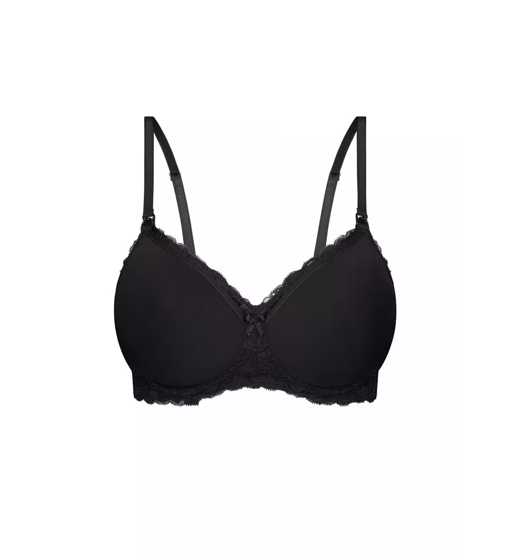 capri lingerie sleepwear & swimwear launceston tasmania Triumph Gorgeous Mamabel Mama Lace Black / Ivory Nursing / Maternity Bra