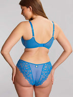 Capri Lingerie Sleepwear and Swimwear Launceston, Tasmania Panache Allure Azure Blue Brazilian Brief