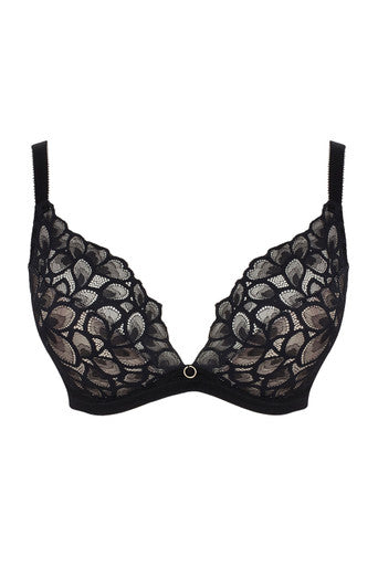 Panache Allure Demi Punge black lace bra at Capri Launceston Lingerie, Sleepwear & Swimwear