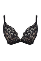 Panache Allure Demi Punge black lace bra at Capri Launceston Lingerie, Sleepwear & Swimwear