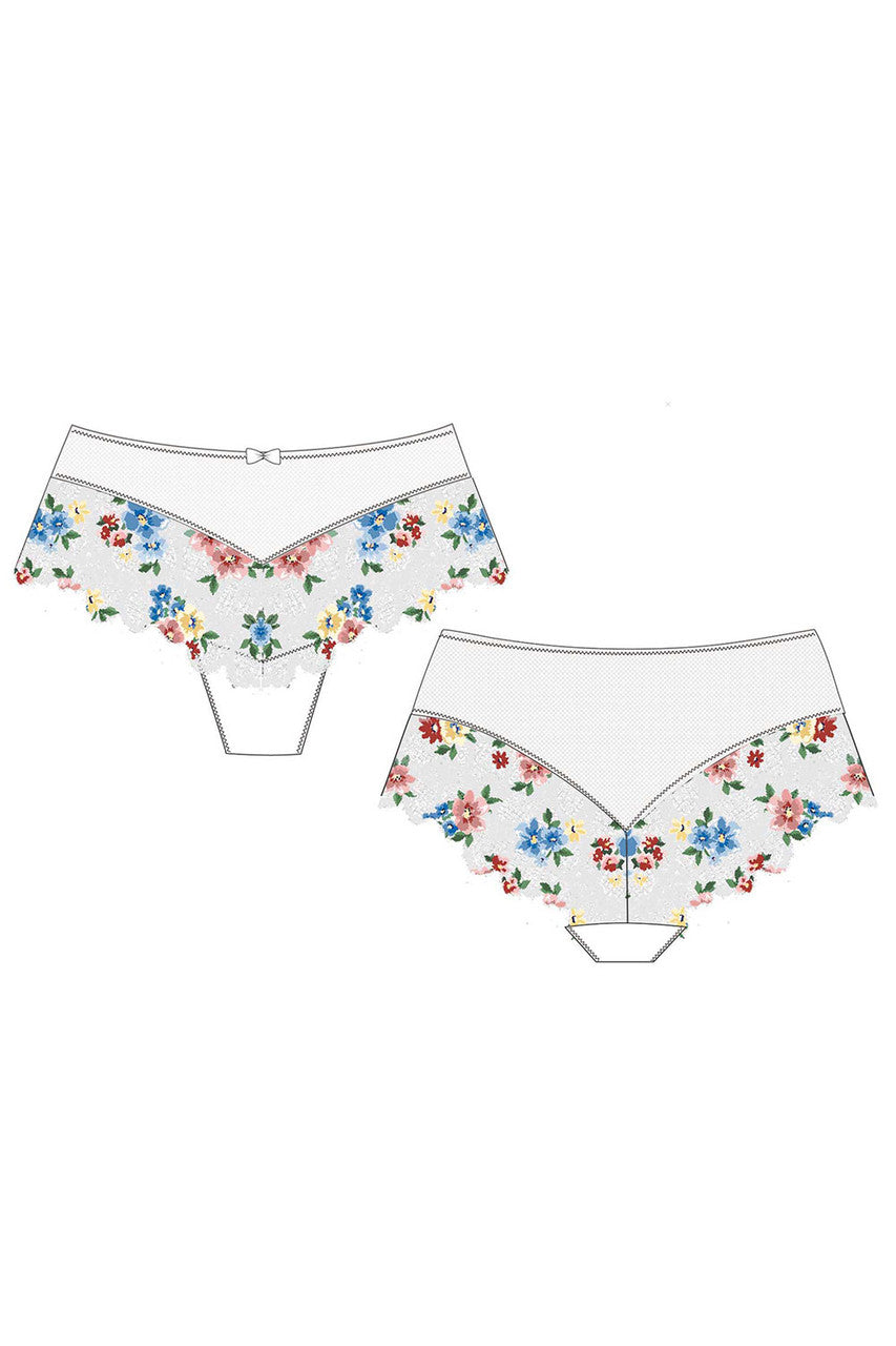 Capri Lingerie Sleepwear and Swimwear Launceston, Tasmania Panache Allure Deep Ivory Bloom Brief