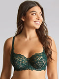 Panache Allure Forest Green Bra Capri Launceston Lingerie sleepwear & Swimwear