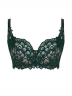 Panache Allure Forest Green Bra Capri Launceston Lingerie sleepwear & Swimwear