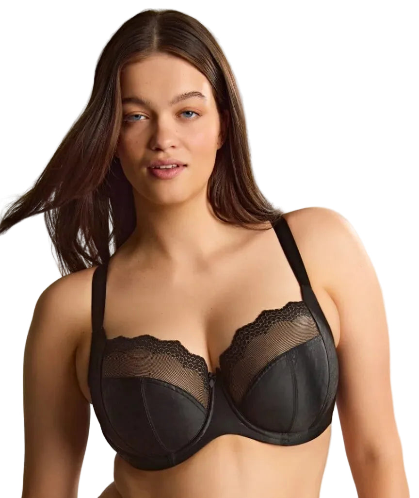 Sculptresse Esme Balcony Black Animal Bra