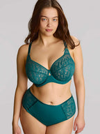Capri Lingerie, Sleepwear & Swimwear Launceston Tasmania Sculptresse Sophia Teal Plunge Bra 3
