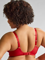 Sculptresse Sophia Plunge Red Full Cup Bra