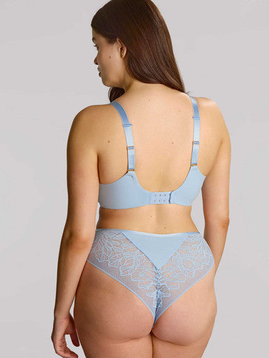 Capri Lingerie, Sleepwear & Swimwear Launceston, Tasmania Sculptresse Sophia Dusky Blue Plunge Bra 6