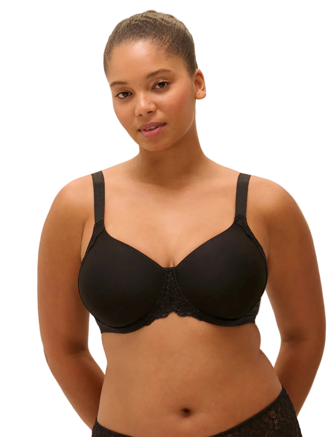 Simone Perele Caresse Rigid Seamless Black Bra