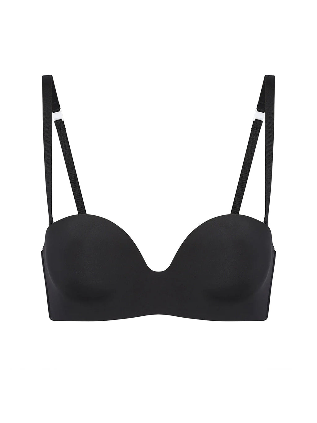 Simone Perele Essential Peau Rose / Black Plunge Strapless Bra
