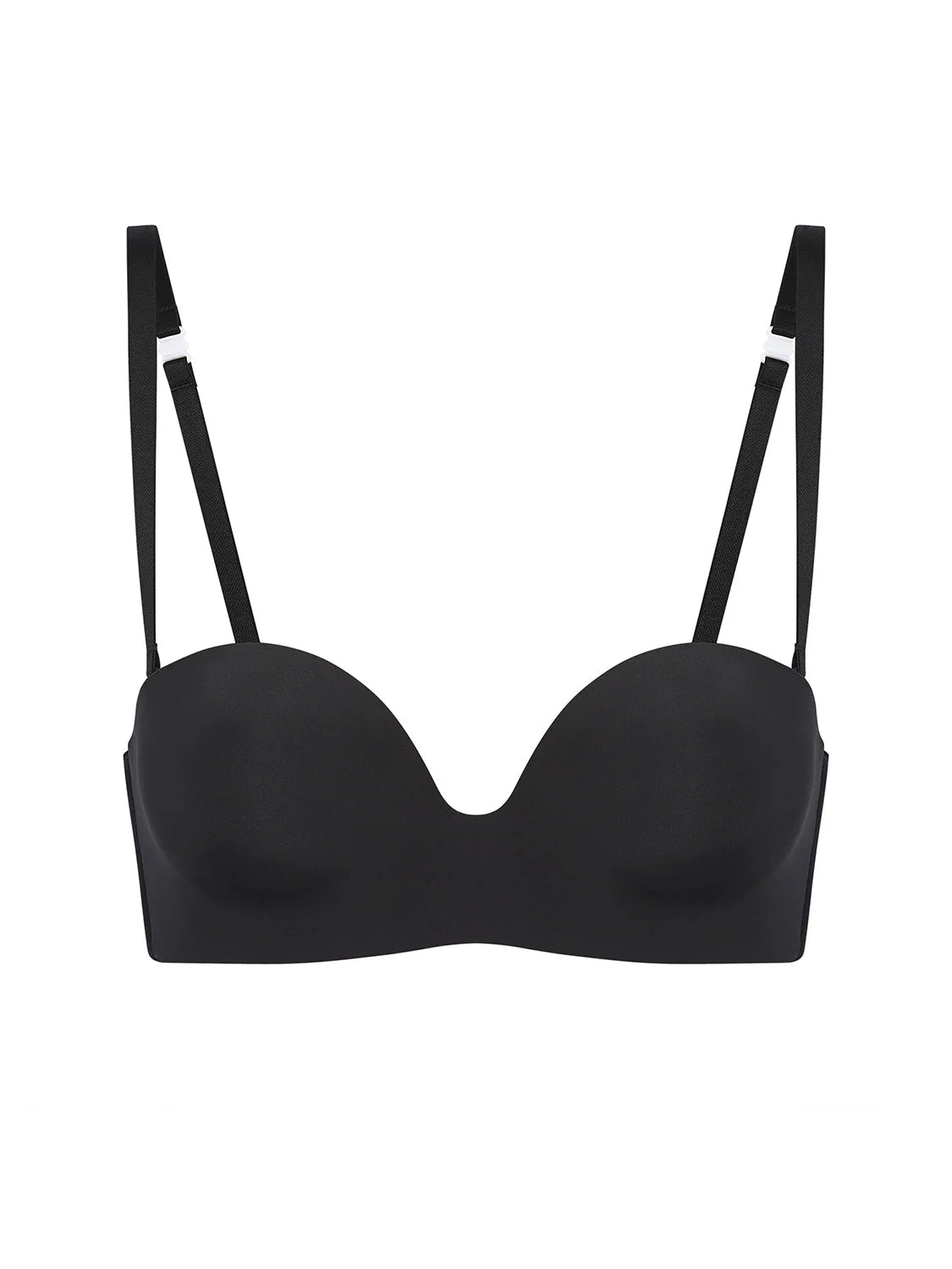 Simone Perele Essential Peau Rose / Black Plunge Strapless Bra