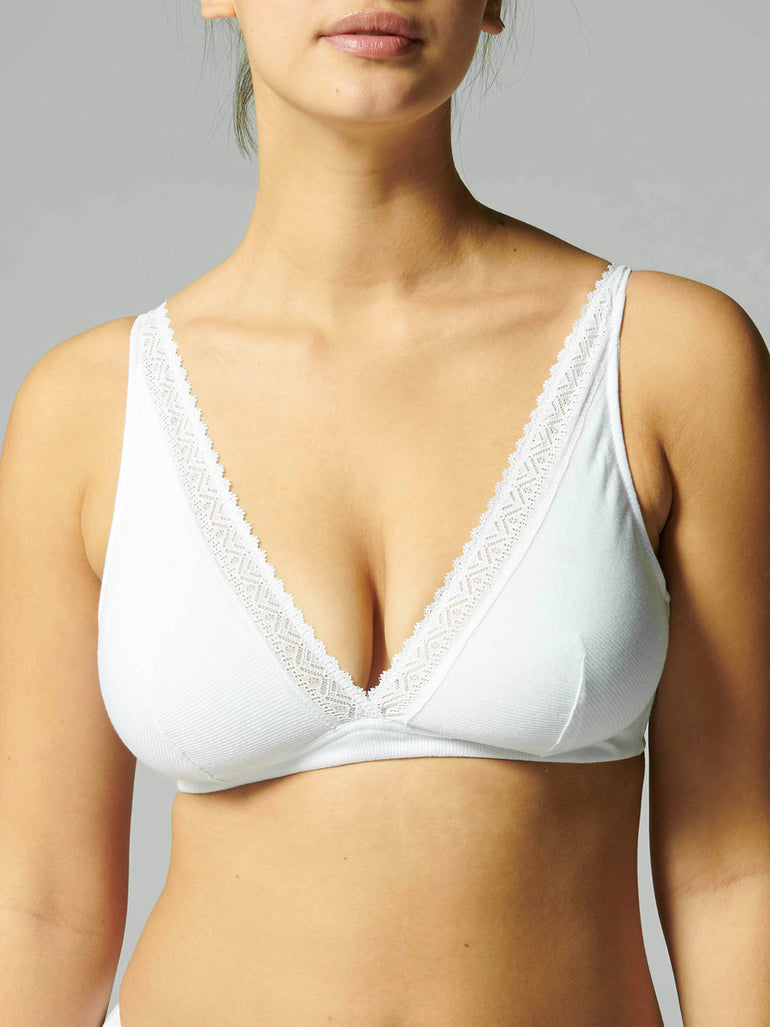 Capri Lingerie Sleepwear & Swimwear Launceston Tasmania
Simone Perele Eugenie White Cotton Plunge Bra