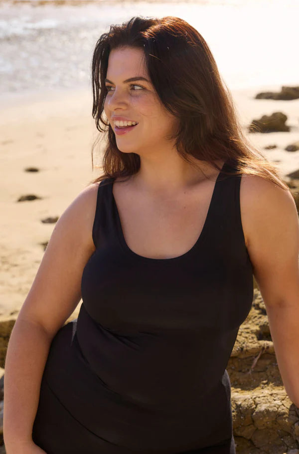 Capri Lingerie Sleepwear & Swimwear Launceston Tasmania Australia Tani Tank Singlet Top Sustainable Ethical Beechwood Clothing