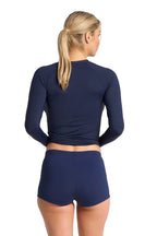 Jantzen Cosmopolitan High Waisted Boyleg Pant Ink Swim Brief