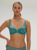 Simone Perele Delice Atoll Blue Plunge Bra