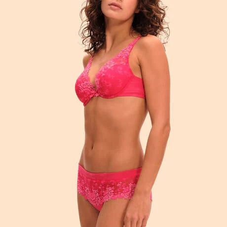 Simone Perele Pink Triangle Black / Pink / Blue Wish Bra
