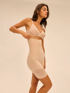 Simone Perele Subtile Black Peau Rose Shaper Short