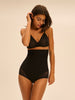 Simone Perele Subtile Peau Rose/ Black High Waist Shaper Brief