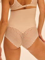 Simone Perele Subtile Peau Rose/ Black High Waist Shaper Brief
