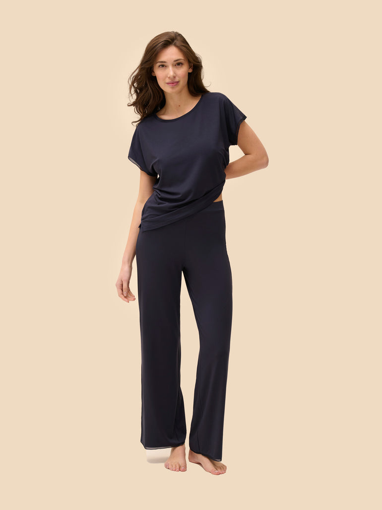 Simone Perele Aurore EcoVero Black T-shirt top