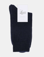 Levante Pina Crew Navy Wool Cashmere Socks