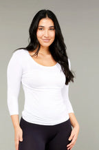 Tani 3/4 Sleeve Scoop Tee