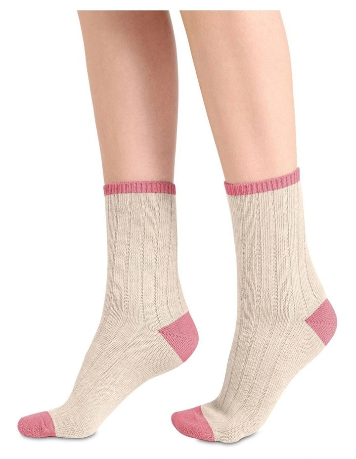 Levante Serena Crew Chai Cotton Socks