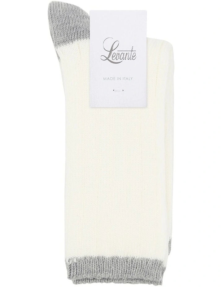 Levante Serena Crew Milk Cotton Socks