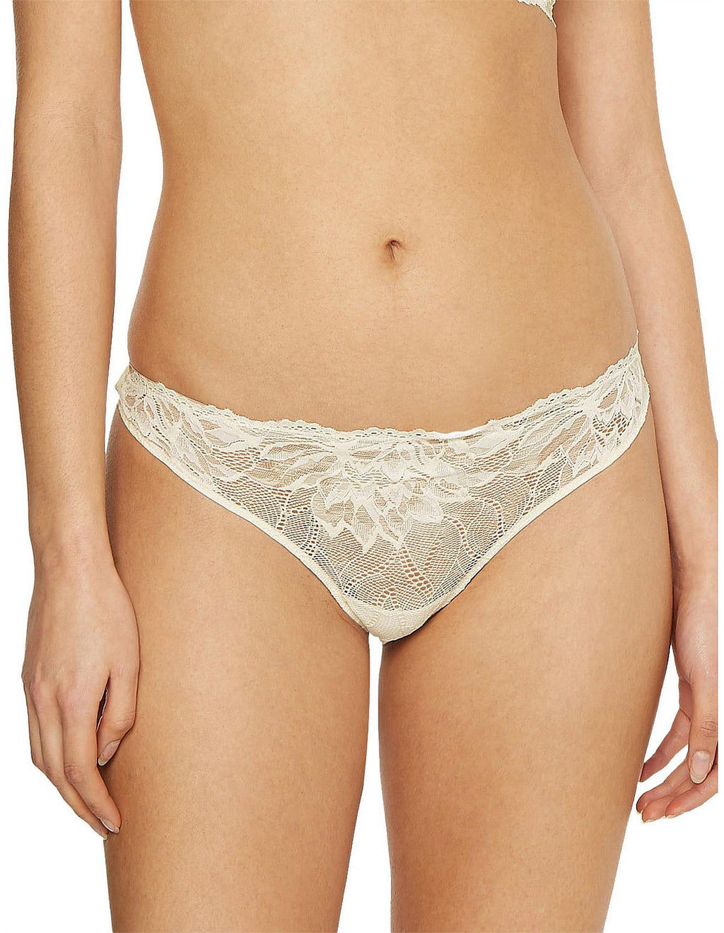 Calvin Klein Seductive Comfort Ivory / Pink Thong
