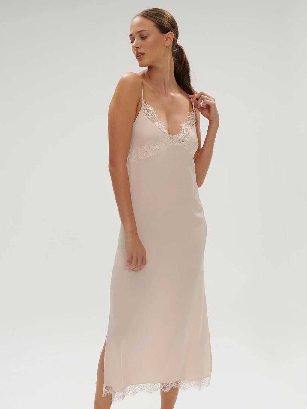 Simone Perele Satin Secrets Nighty Long Satin Night dress