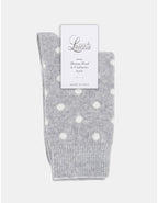 Levante Gigi Spot Crew Grey Cotton Socks