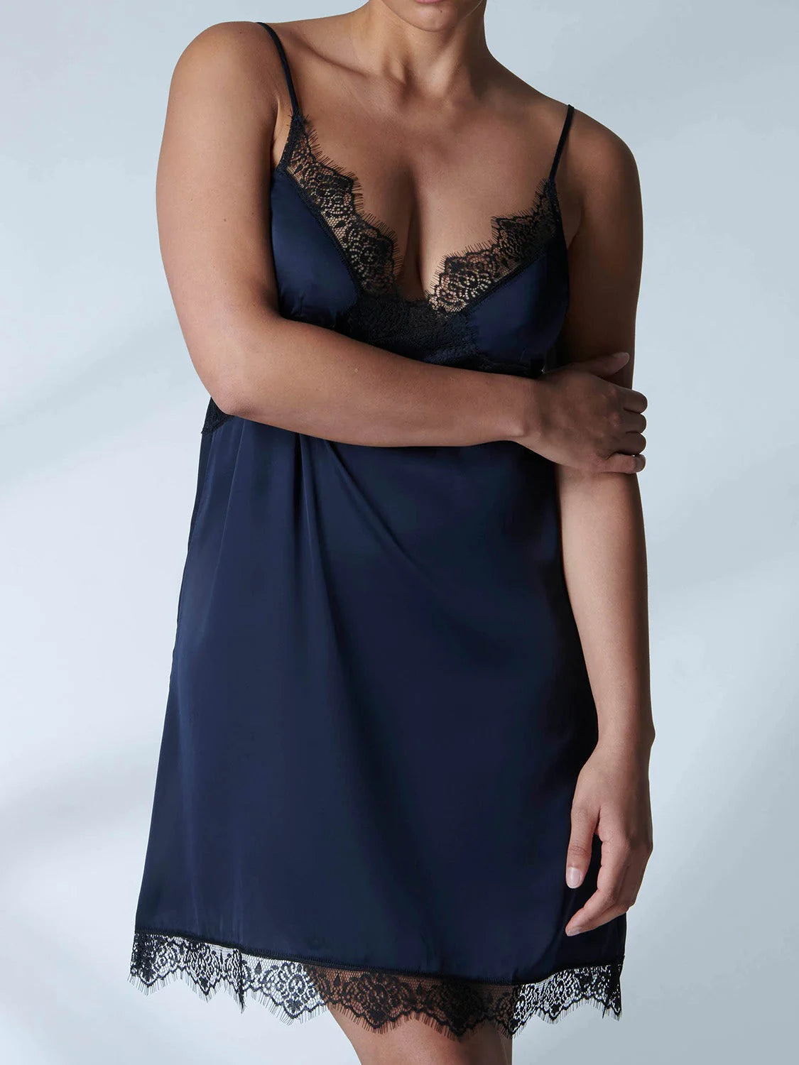 Simone Perele Silk Satin Secrets Full Moon Chemise