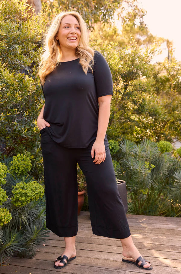 Tani Culotte Resort Pant Black
