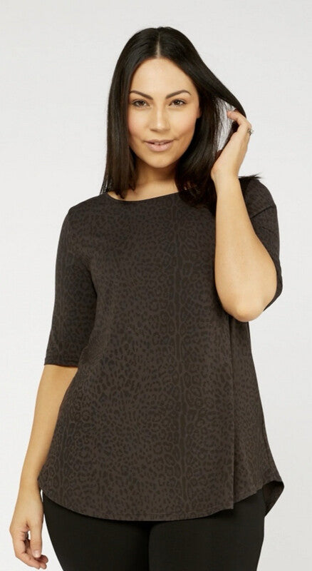 Tani Wild Licorice Elbow Swing Tee