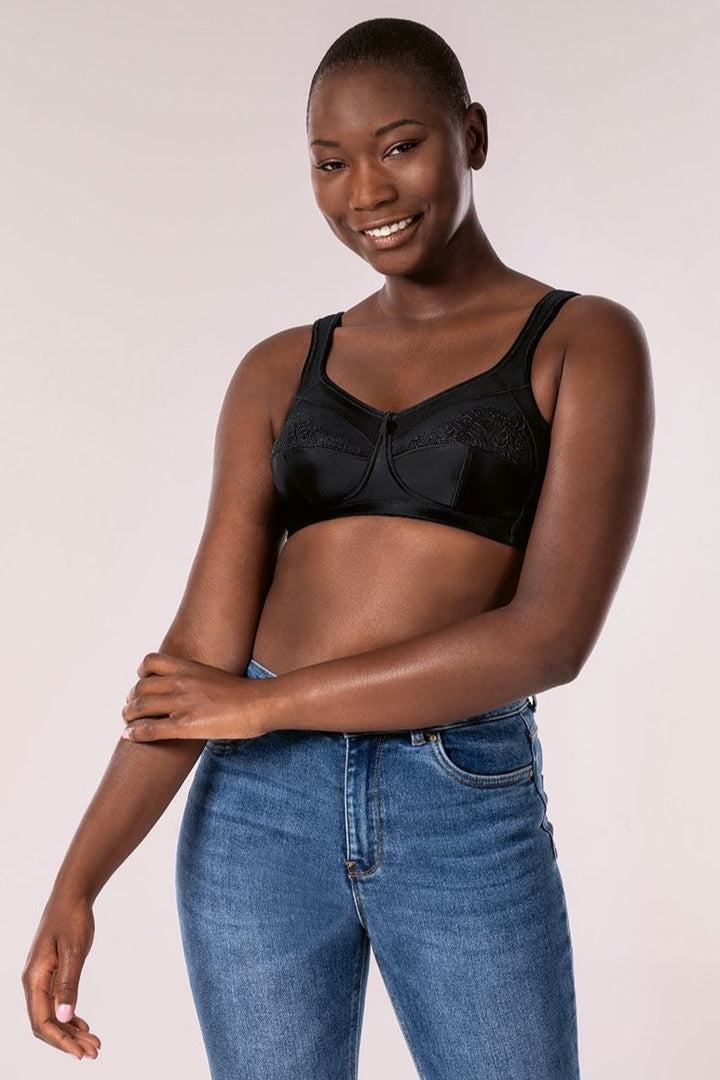 Amoena Isadora wirefree Black Bra