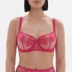 Clearance Intrigue Half Cup Pink Bra