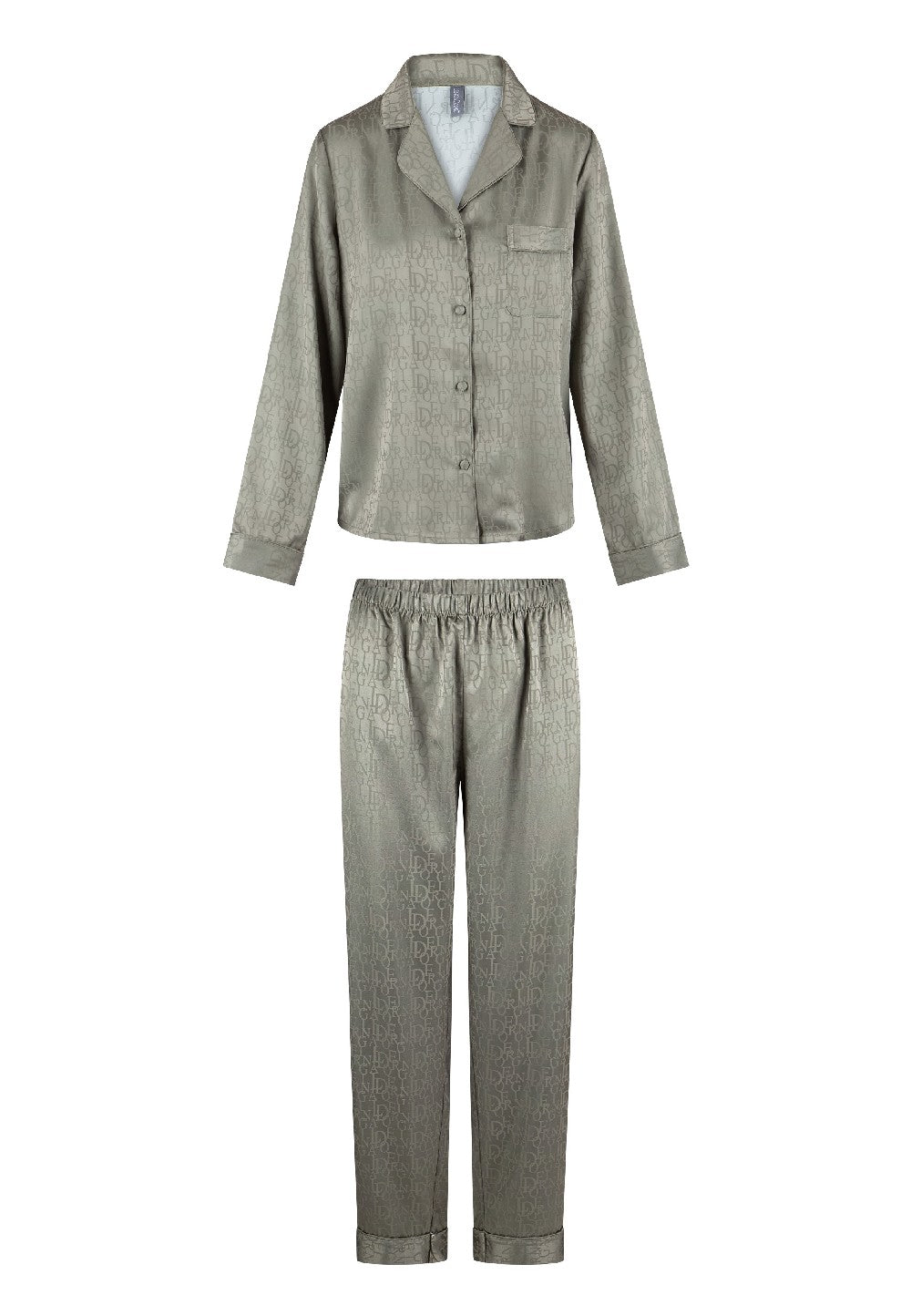 Lingadore Long Pyjama Set Aloe Green