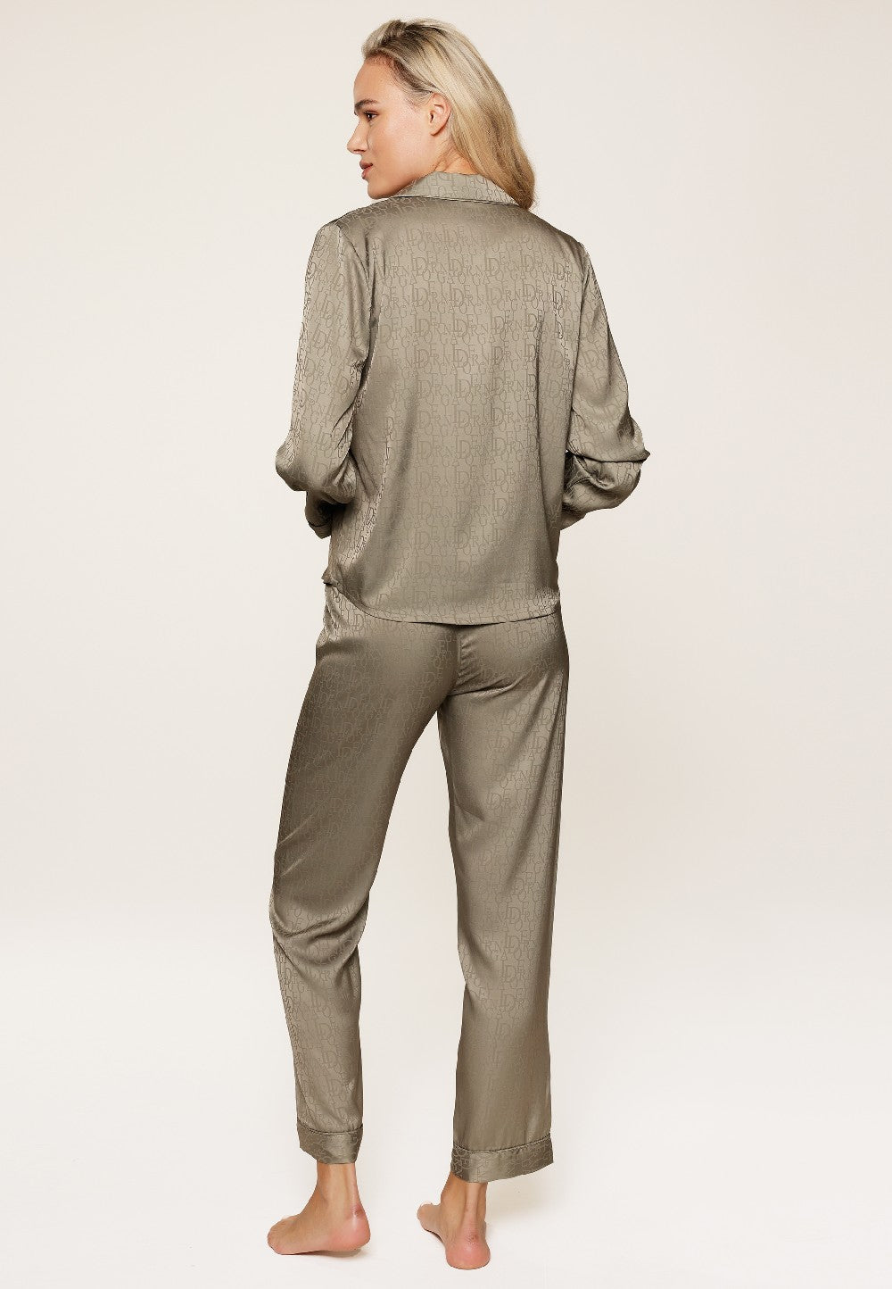 Lingadore Long Pyjama Set Aloe Green