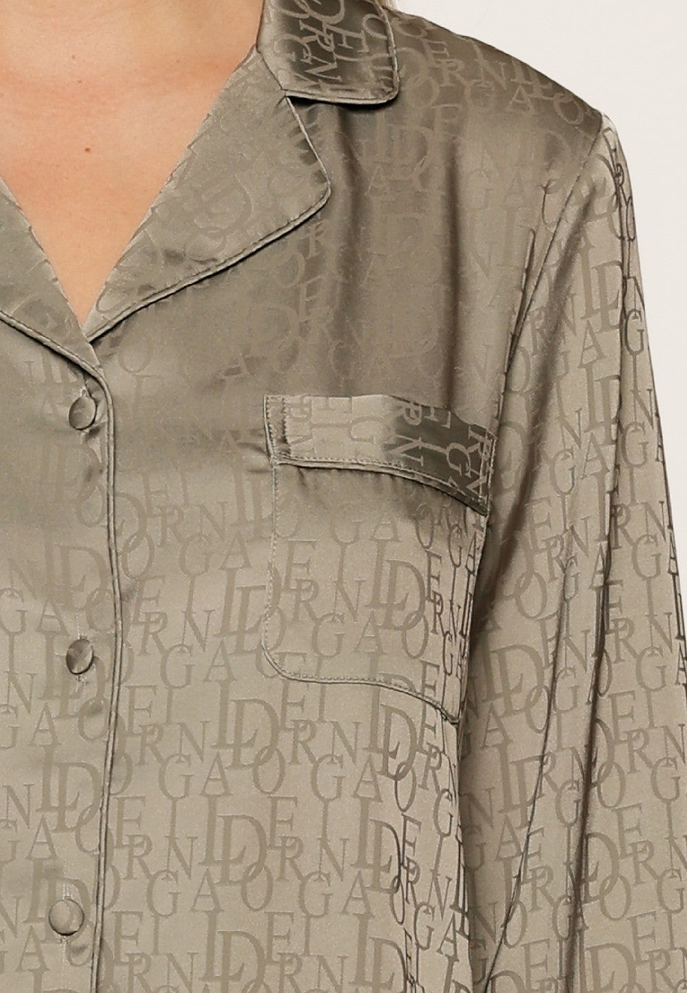 Lingadore Long Pyjama Set Aloe Green