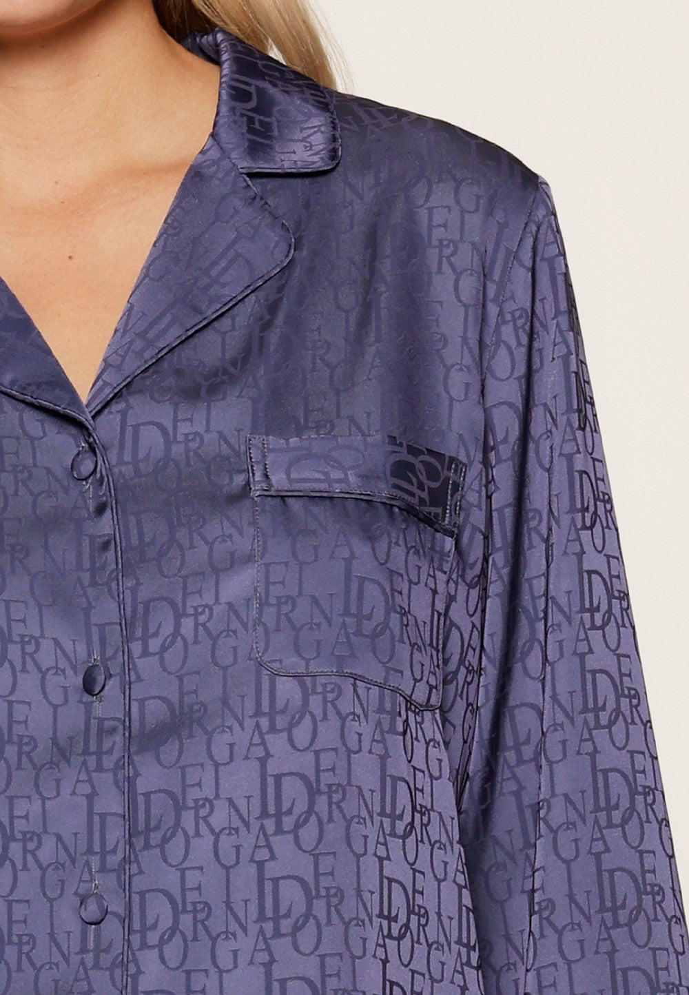 capri lingerie sleepwear & swimwear launceston tasmania Lingadore Long Pyjama Set Dark denim