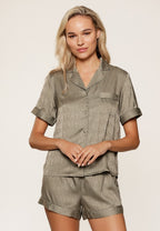 capri lingerie sleepwear & swimwear launceston tasmania Lingadore Short Pyjama Set Aloe Green