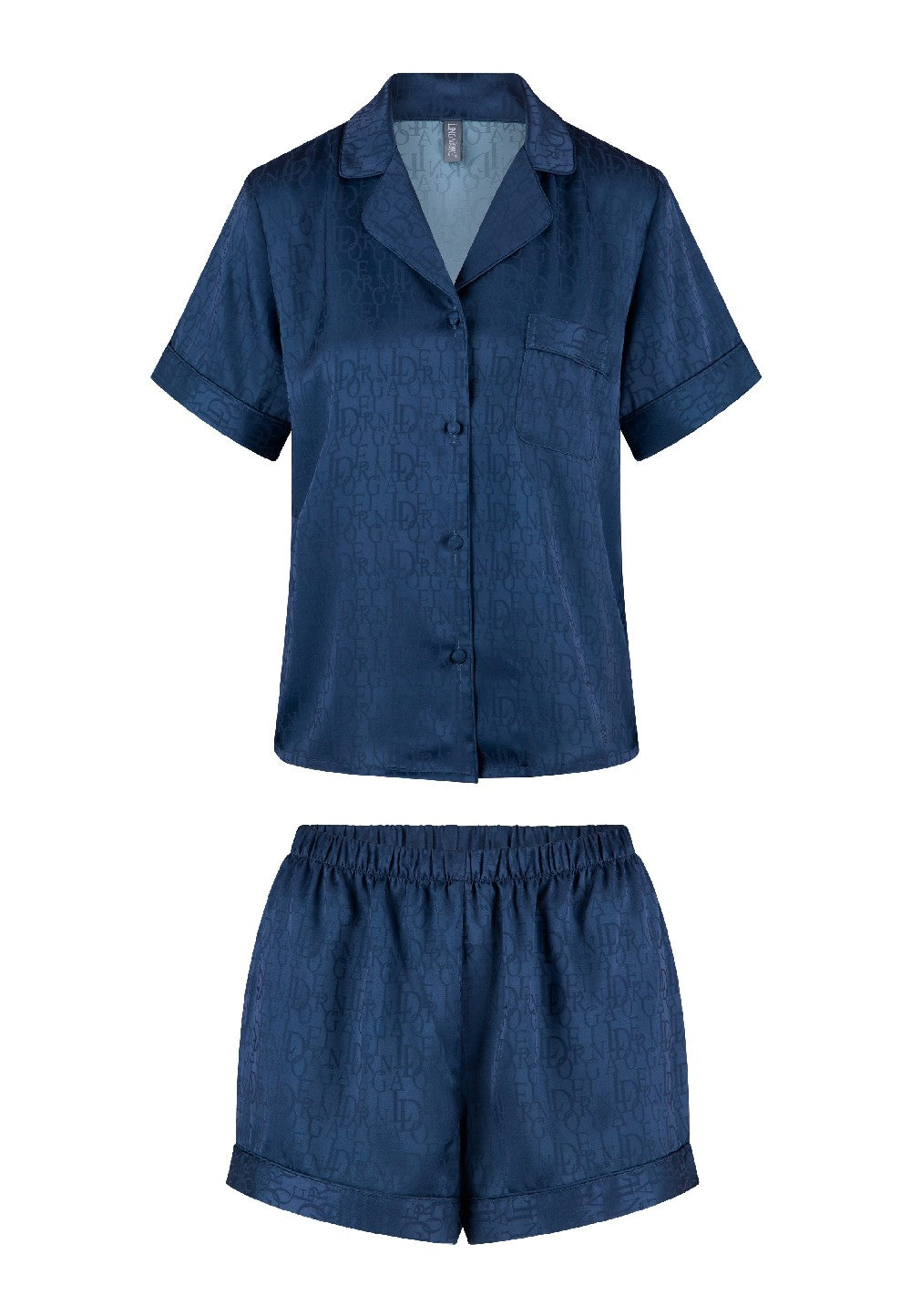 Lingadore Short Pyjama Set Dark Denim