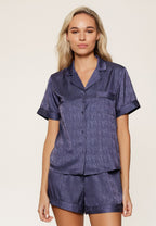 Lingadore Short Pyjama Set Dark Denim