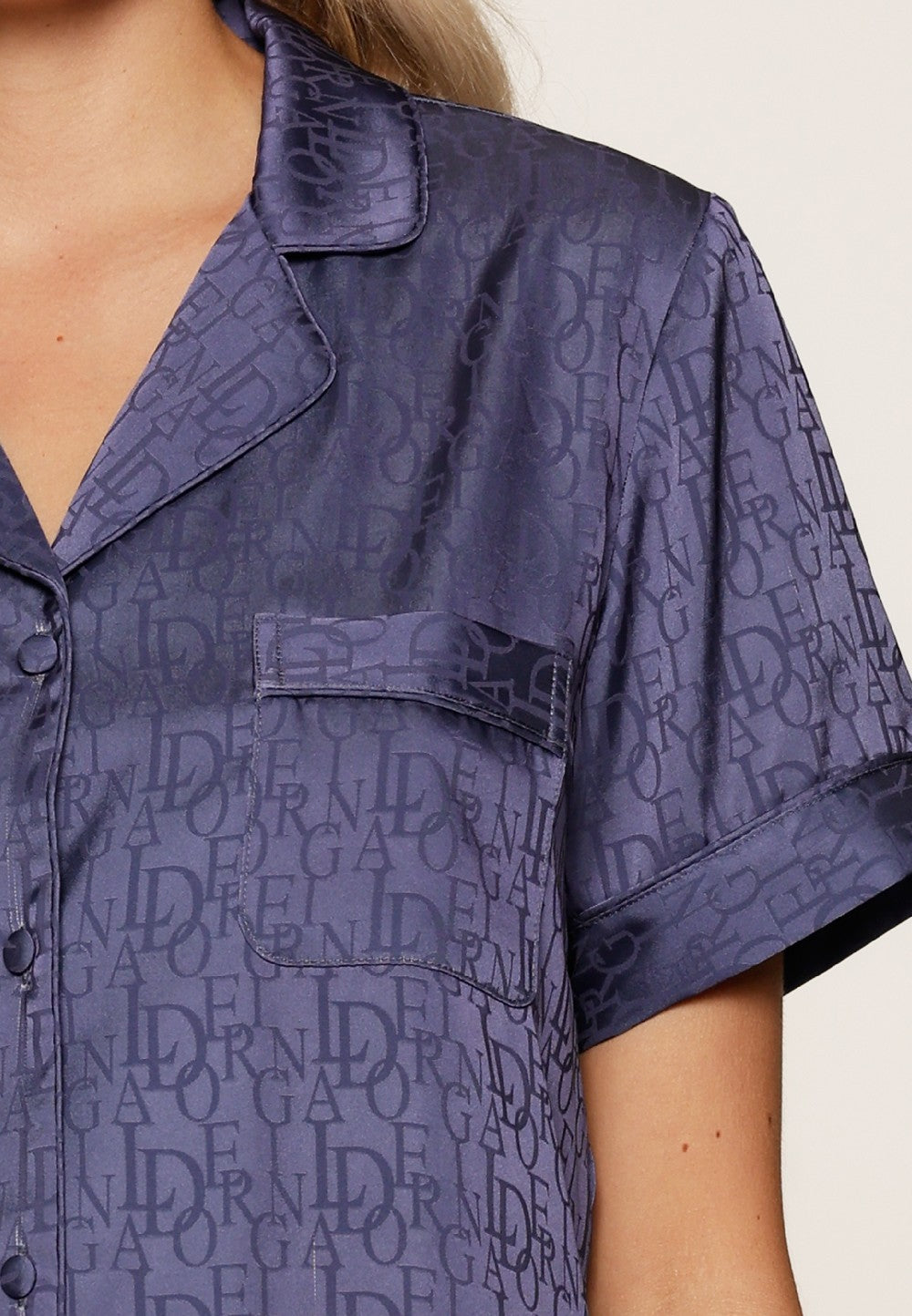 Lingadore Short Pyjama Set Dark Denim