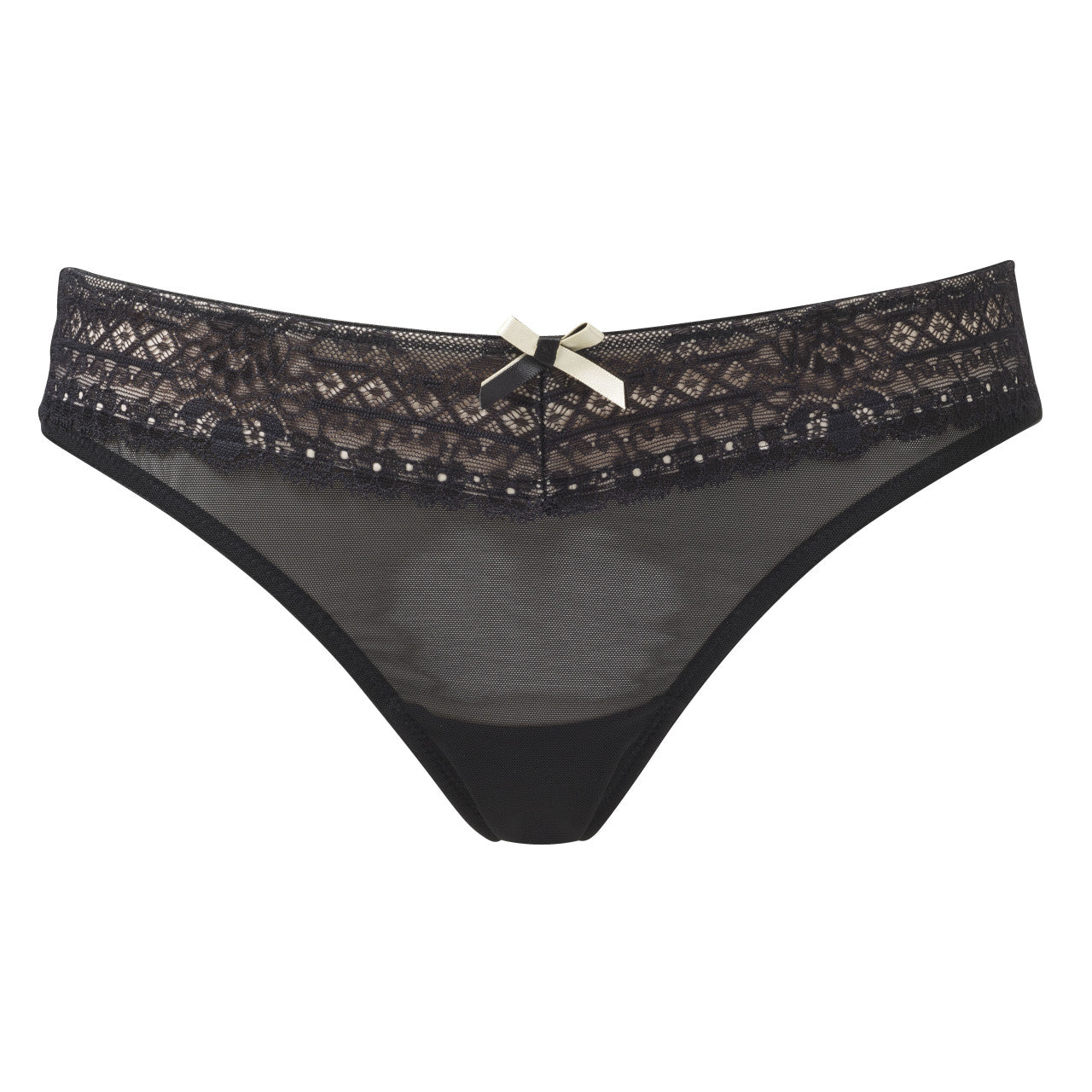 Capri Lingerie, Sleepwear & Swimwear Launceston Tasmania Panache Sophie Black Brief Thong G-string 3