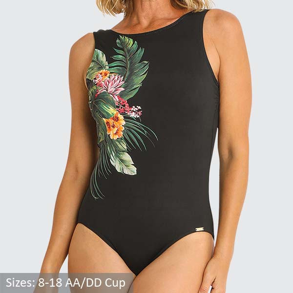 Capri Lingerie Sleepwear & Swimwear Launceston Tasmania Jantzen Sunset High Neck Mastectomy Swimsuit
