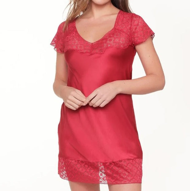 capri lingerie sleepwear & swimwear launceston tasmania Lingadore Red Chemise nighty nightwear