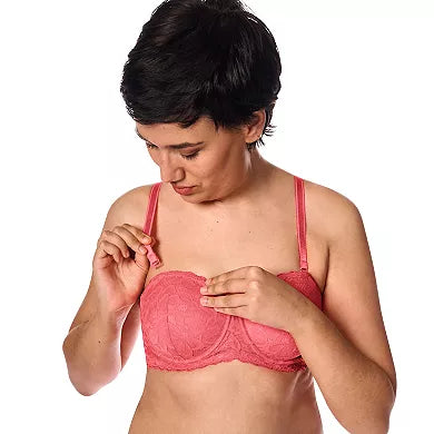 Capri Lingerie Sleepwear & Swimwear Launceston Tasmania Amoena Glenda wirefree  Flamingo Strapless Contour Padded Mastectomy Bra